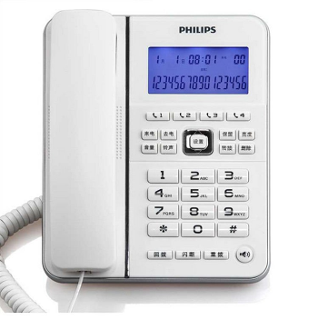 飞利浦(Philips)CORD228电话机(白色)