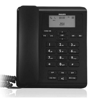 飞利浦(Philips)CORD108电话机(黑色）