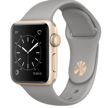 苹果手表（Apple）Apple Watch Series 2金色铝金属表壳搭配砖青色运动型表带Series 1