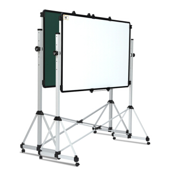 智典（ZD）双面磁性白板支架式办公大白板 黑板 教学可移动绿板 会议写字板 双面白绿板 200*100