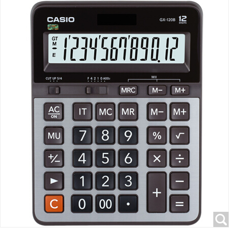 卡西欧（CASIO）GX-120B 商务计算器